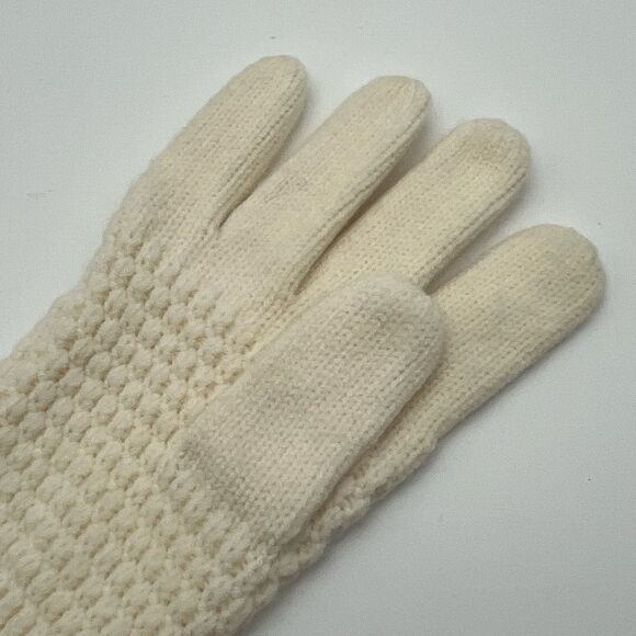 LIZ CLAIBORNE Knit Long Gloves Women’s OS Cream NWT Winter Christmas Warm Soft - Picture 7 of 11